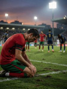 Portugals star kneels after 2026 World Cup draw with Congo under stadium lights